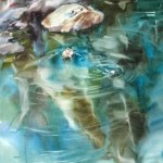 "Из серии Байкал. Купание у Бурхан-скалы", Перевощикова Ю.Е.