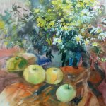 "Натюрморт с яблоками", Перевощикова Ю.Е.