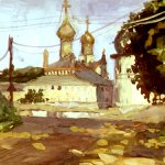 "Ростов Великий вечером. Вид на Кремль", Анисимова С.В.