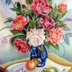 "Натюрморт с пионами", Штефан Т.В.