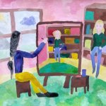 "На уроке в ДХШ", Книга Мария