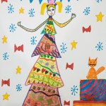 "Новогодняя открытка", Алюшайтис Полина