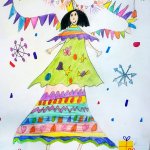"Новогодняя открытка", Артемьева Анастасия