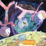 "В невесомости", Левченко Маргарита