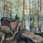 "В лесу под Балчугом. Этюд.", Микрюкова А.В.
