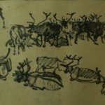 "Наброски оленей", Довнар А.А.