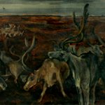"Этюд. Олени", Довнар А.А.