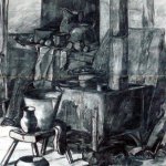 "Картон к картине «В сибирской избе»", Довнар А.А.