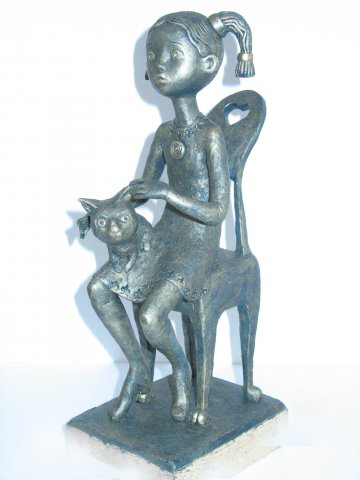"Девочка с котёнком", Шарапова Ю.Г.