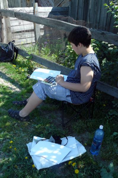 На пленэре в Б. Балчуге