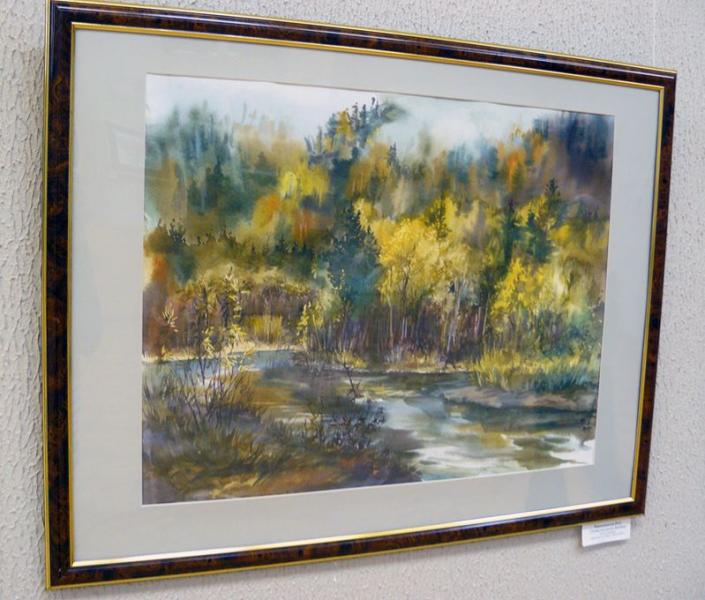 Перевощикова Ю.Е., Туман над рекой Джебаш, бумага, акварель, 50х70
