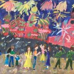 "Салют над Красной площадью", Бахтина Ольга, 10 лет