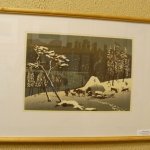 Чум на Подкаменной, В.И. Мешков, линогравюра